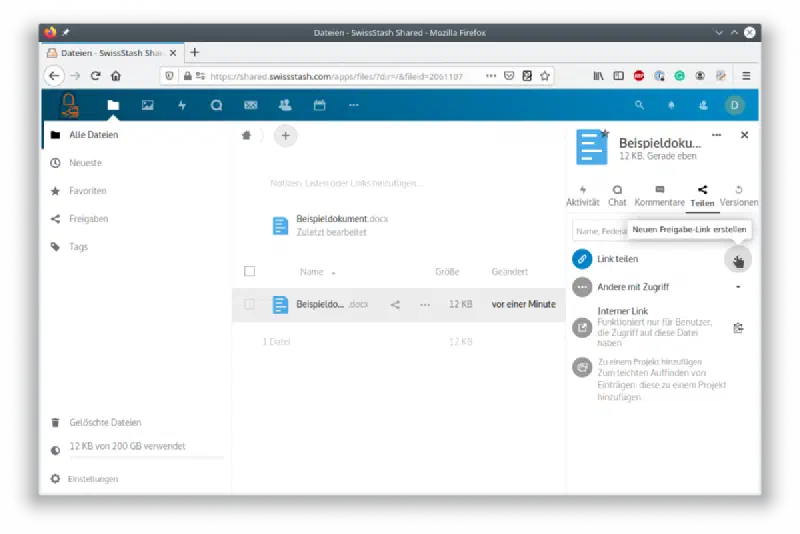 SwissStash Screenshot