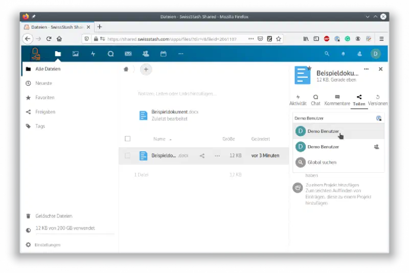 SwissStash Screenshot